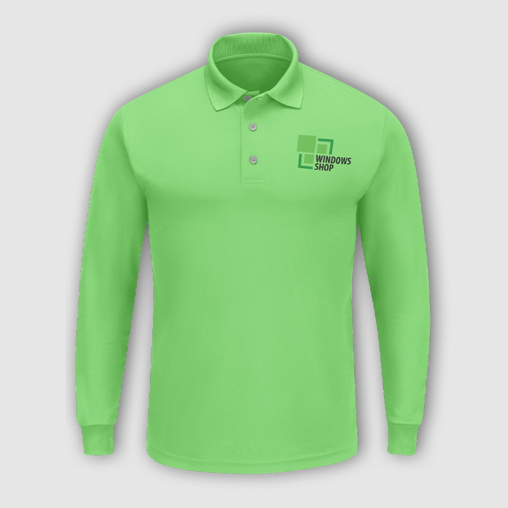 Embroidered polo sample