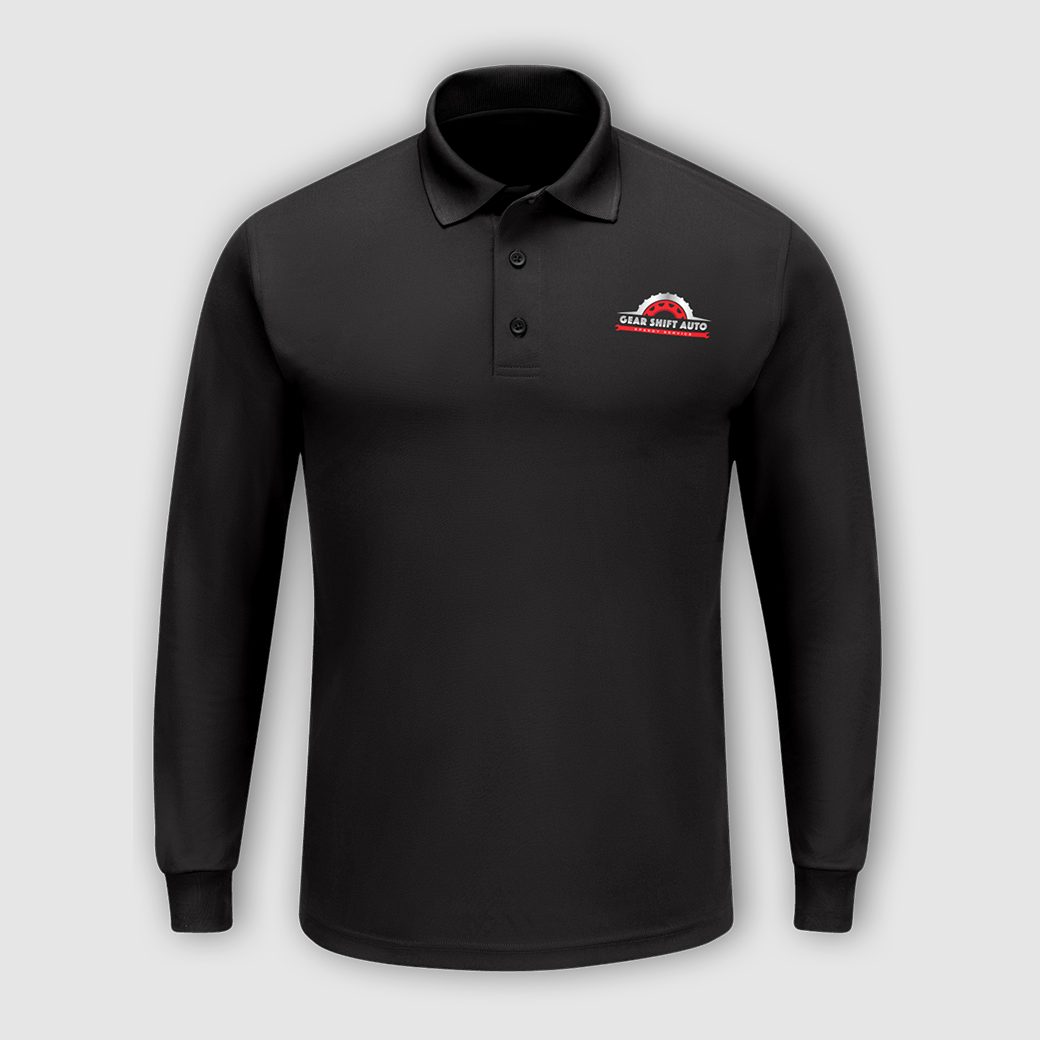 Embroidered polo sample