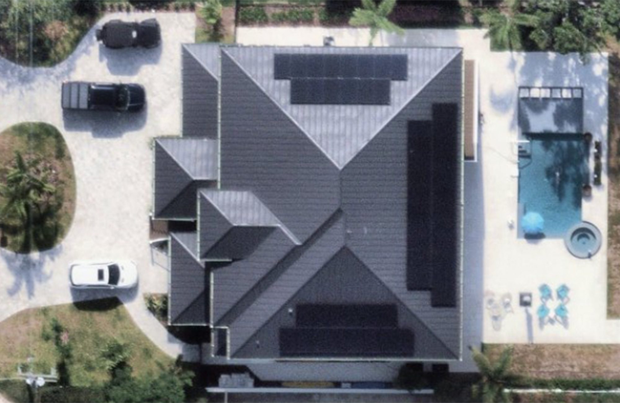 Rooftop Aerial Photo - Solar Panels