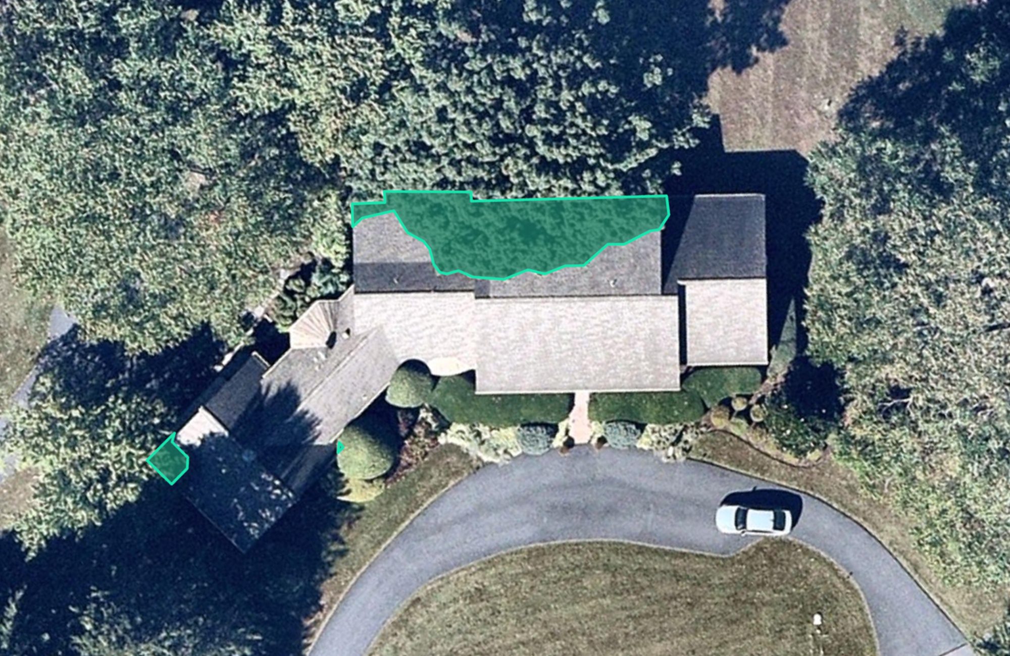 Rooftop Aerial Photo - Tree Overhang Identified