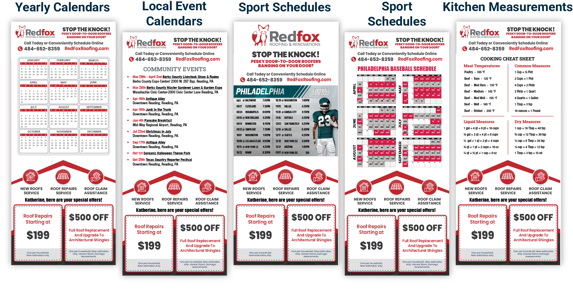 Roofing Postcard Magnet Mailers