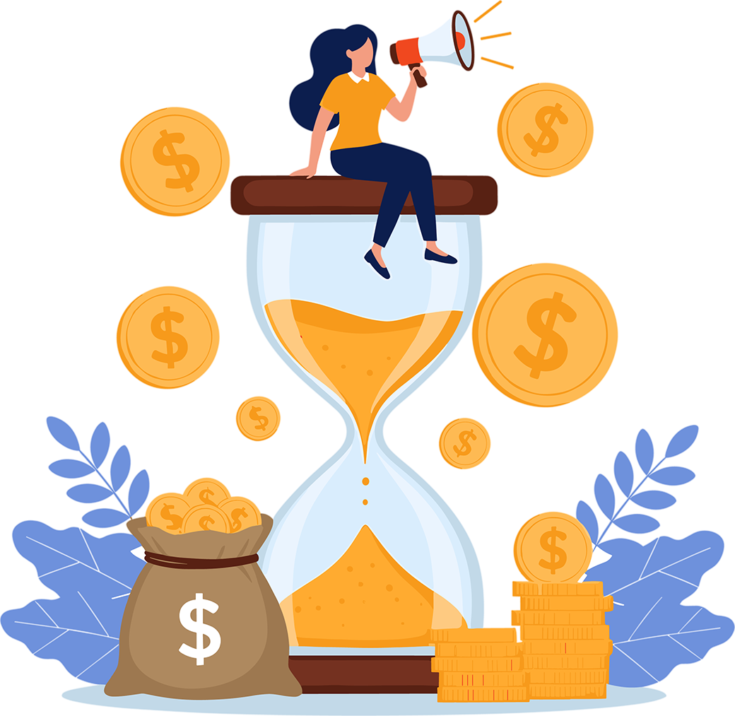 ROAS Dashboard Money Graphic